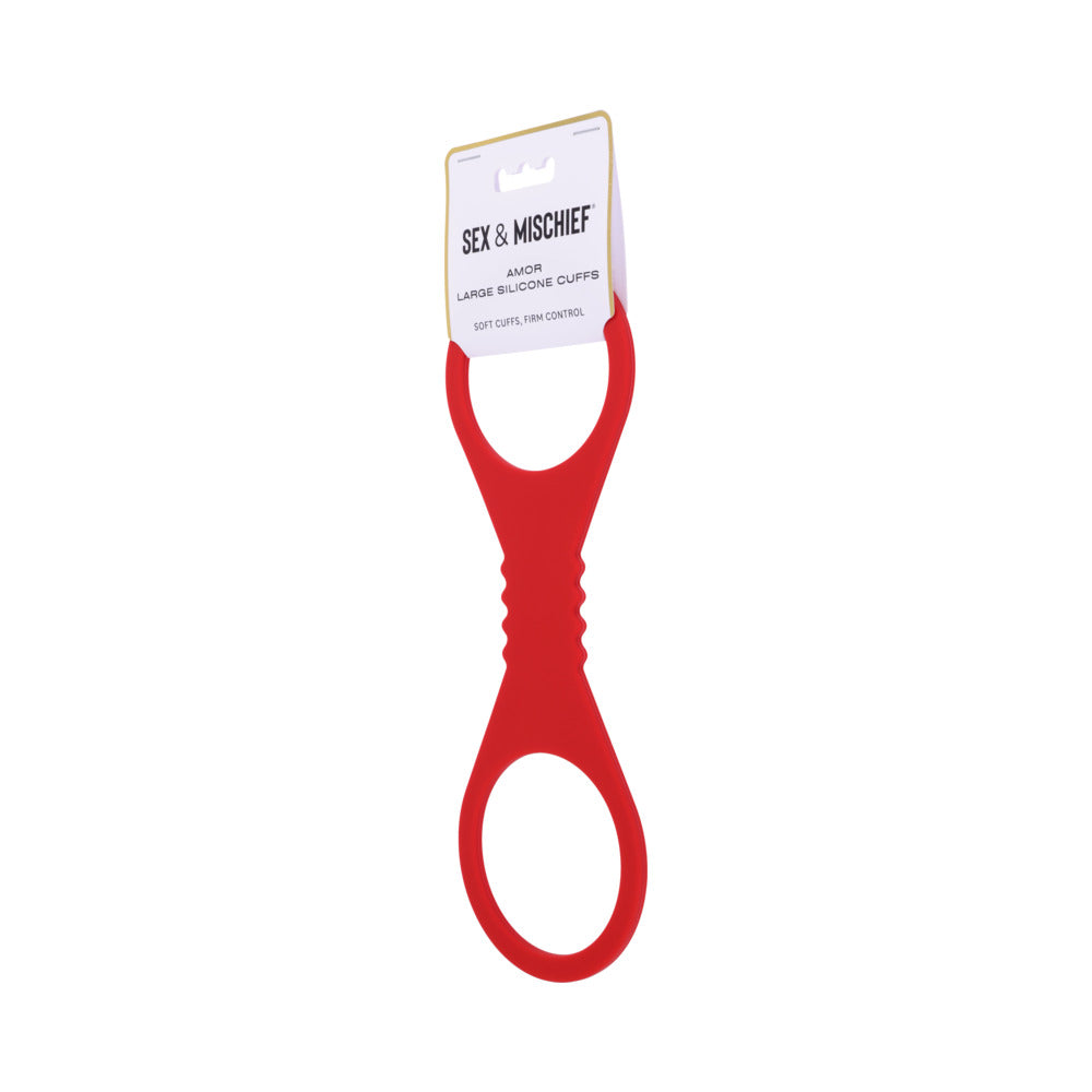 SPORTSHEETS SEX & MISCHIEF AMOR LARGE SILICONE CUFFS