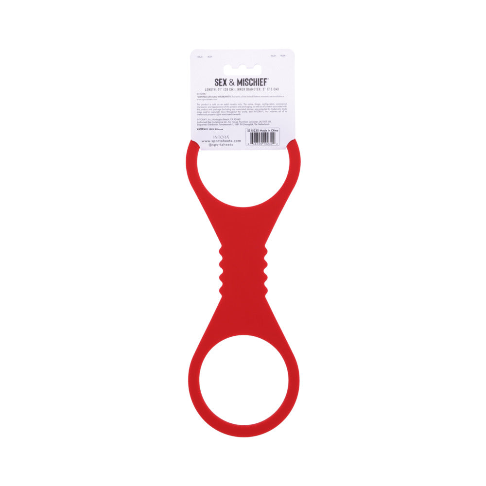 SPORTSHEETS SEX & MISCHIEF AMOR LARGE SILICONE CUFFS