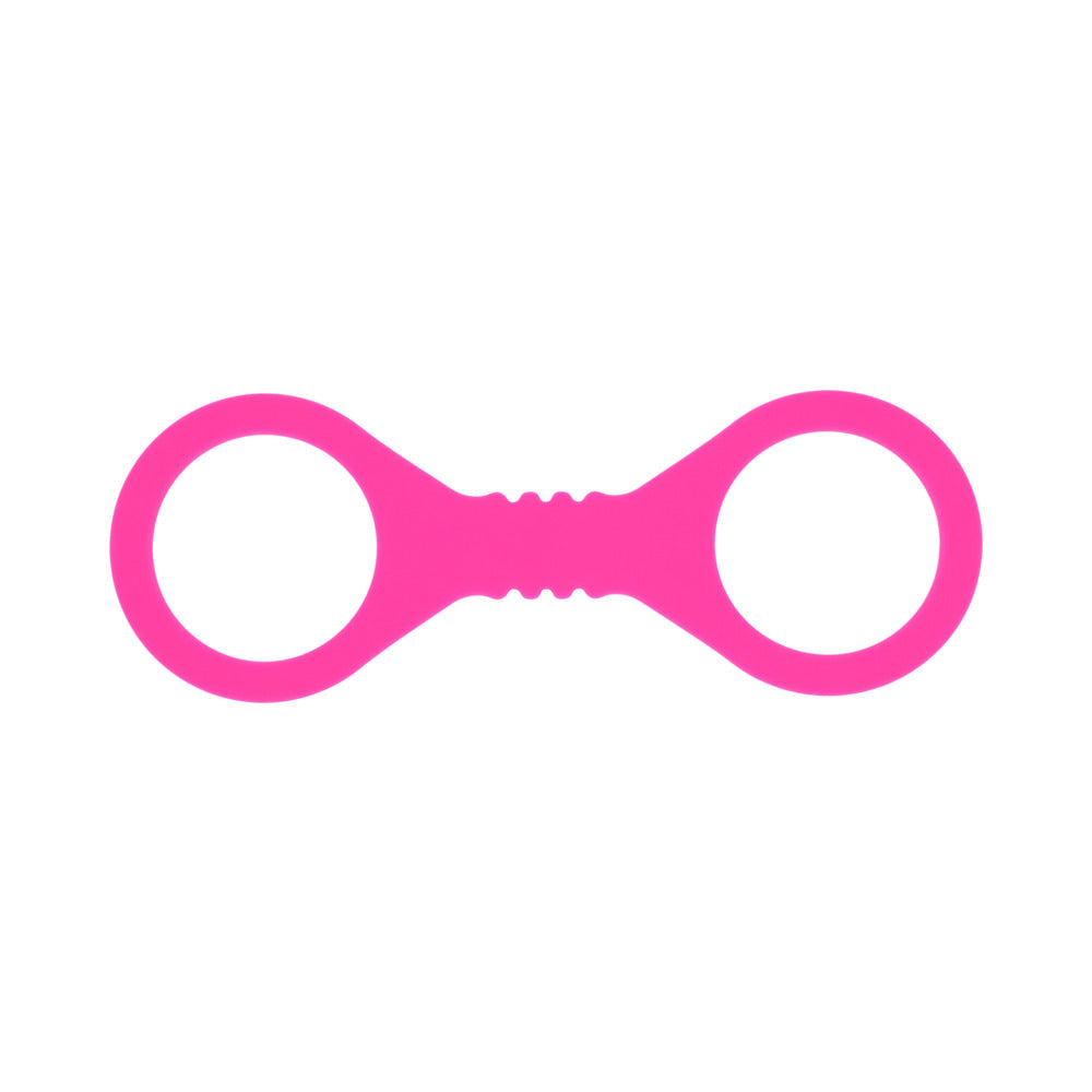 SPORTSHEETS SEX & MISCHIEF SMALL HOT PINK SILICONE CUFFS