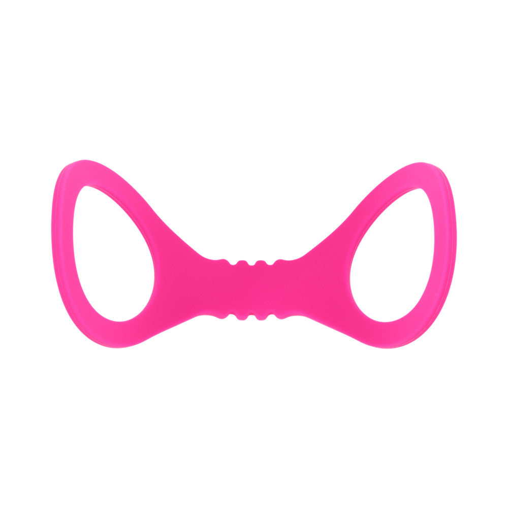 SPORTSHEETS SEX & MISCHIEF SMALL HOT PINK SILICONE CUFFS