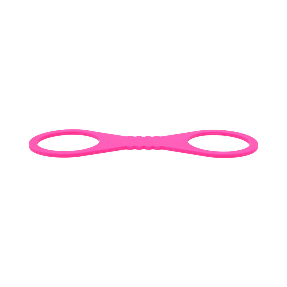 SPORTSHEETS SEX & MISCHIEF LARGE HOT PINK SILICONE CUFFS