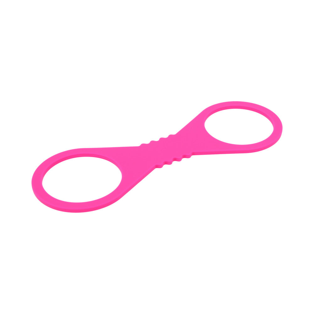 SPORTSHEETS SEX & MISCHIEF LARGE HOT PINK SILICONE CUFFS