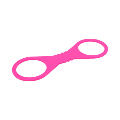 SPORTSHEETS SEX & MISCHIEF LARGE HOT PINK SILICONE CUFFS