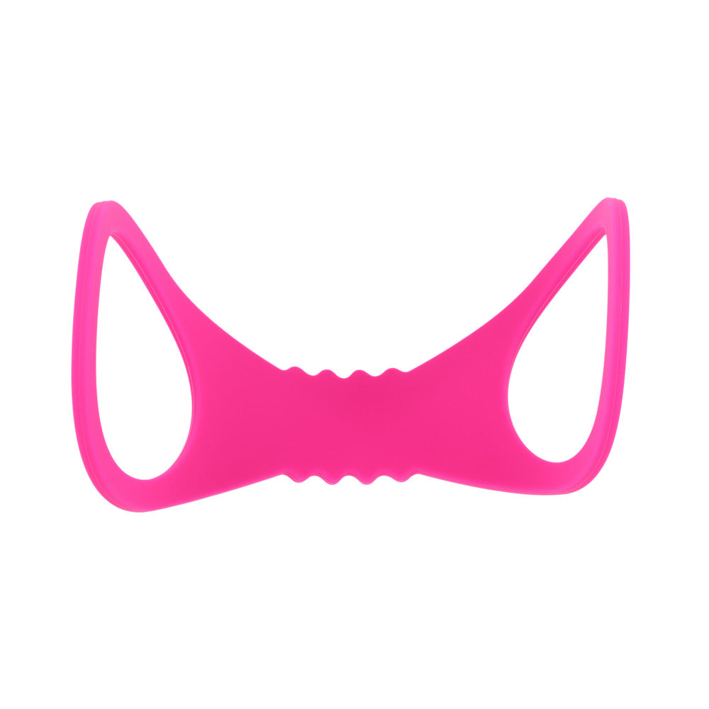 SPORTSHEETS SEX & MISCHIEF LARGE HOT PINK SILICONE CUFFS