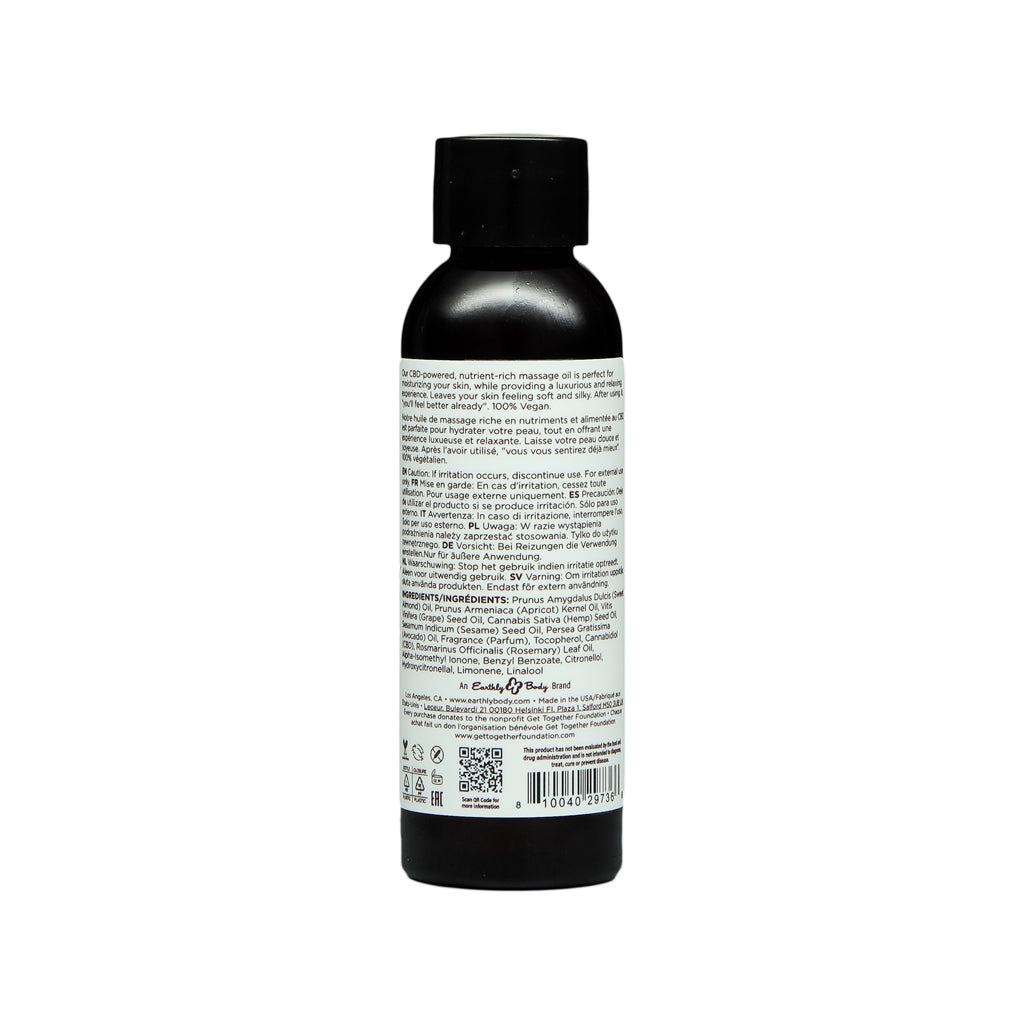 EARTHLY BODY - HEMP SEED CBD RELAXING MASSAGE AND BODY OIL ISLE OF YOU 2 OZ.
