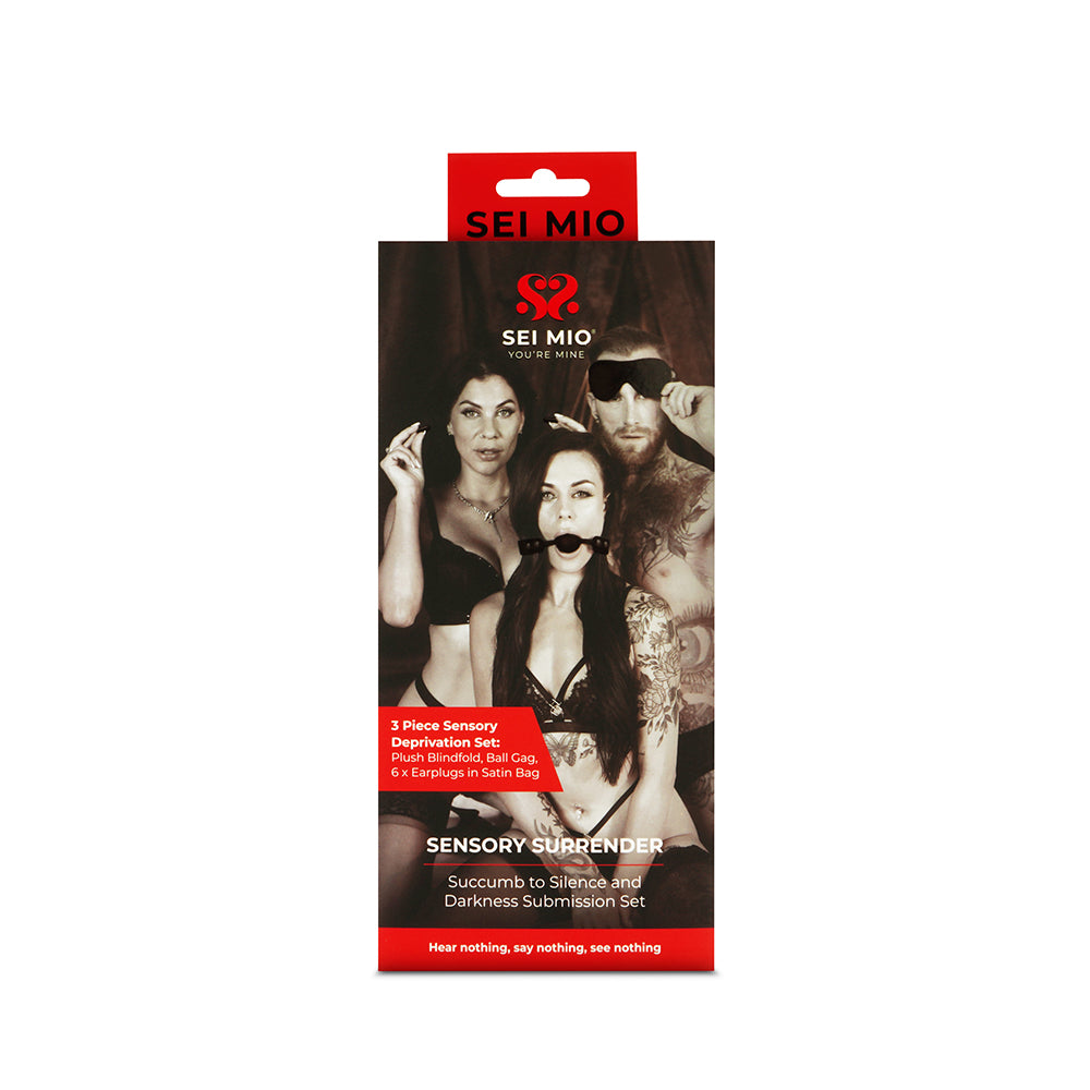 CREATIVE CONCEPTIONS - SEI MIO SENSORY SURRENDER BLINDFOLD, GAG AND EARPLUG KIT