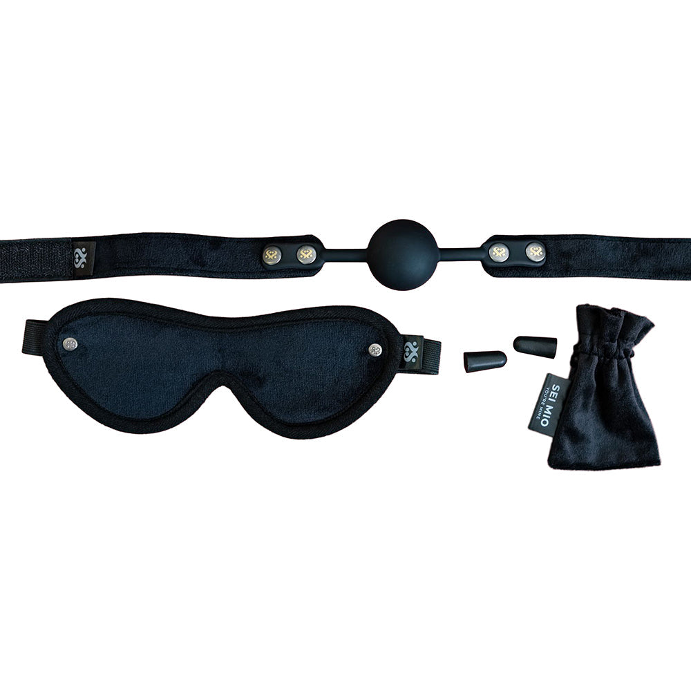 CREATIVE CONCEPTIONS - SEI MIO SENSORY SURRENDER BLINDFOLD, GAG AND EARPLUG KIT