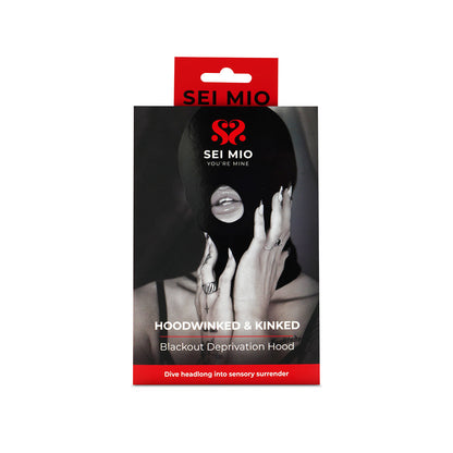CREATIVE CONCEPTIONS - SEI MIO HOODWINKED AND KINKED DEPRIVATION HOOD WITH BLACKOUT PANEL