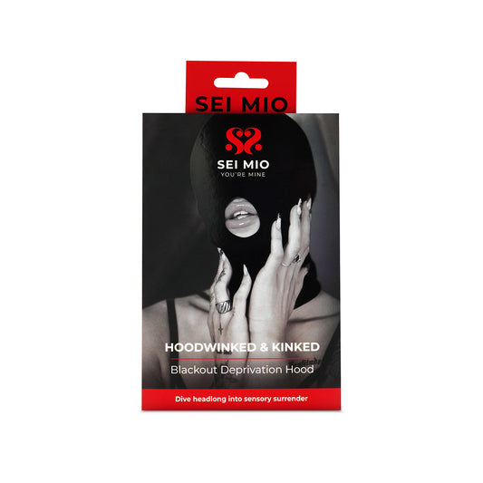CREATIVE CONCEPTIONS - SEI MIO HOODWINKED AND KINKED DEPRIVATION HOOD WITH BLACKOUT PANEL