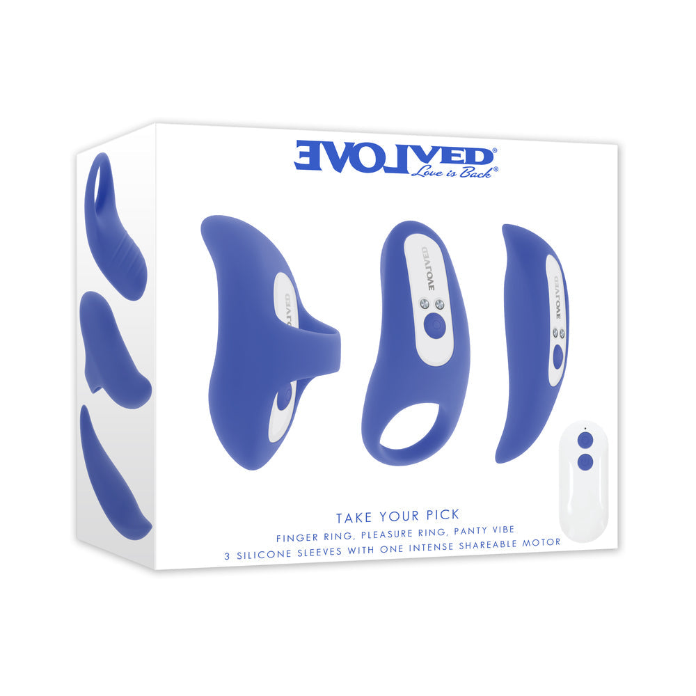 EVOLVED - TAKE YOUR PICK BLUE