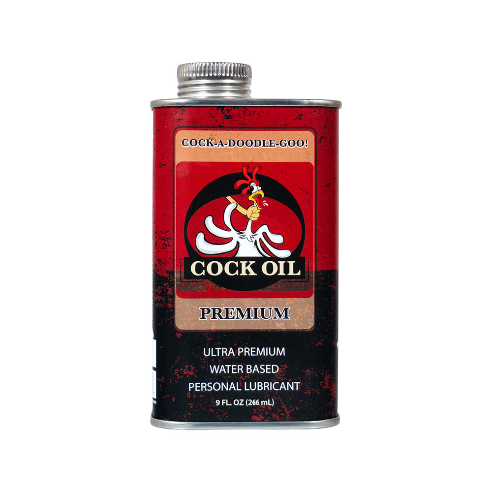 COCK OIL - WATER-BASED LUBRICANT METAL CAN WITH INNER PLASTIC LINER 9 OZ.