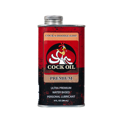 COCK OIL - WATER-BASED LUBRICANT METAL CAN WITH INNER PLASTIC LINER 9 OZ.