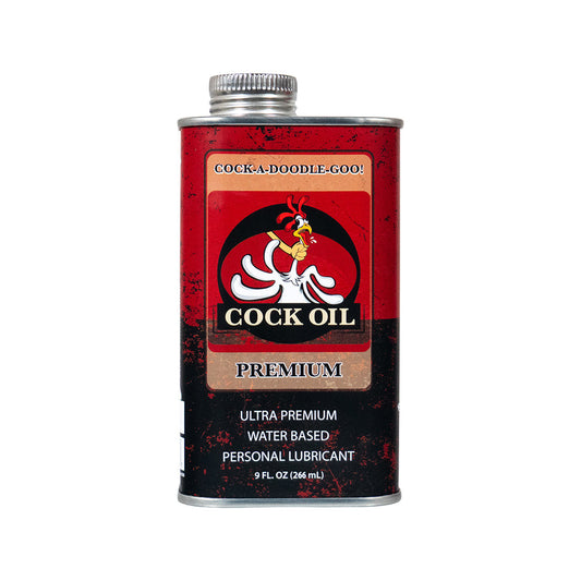 COCK OIL - WATER-BASED LUBRICANT METAL CAN WITH INNER PLASTIC LINER 9 OZ.