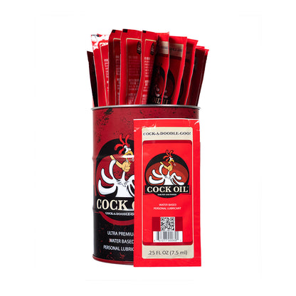COCK OIL - BRANDED COLLECTOR''S EDITION DRUM WITH 25 FOIL PACKETS