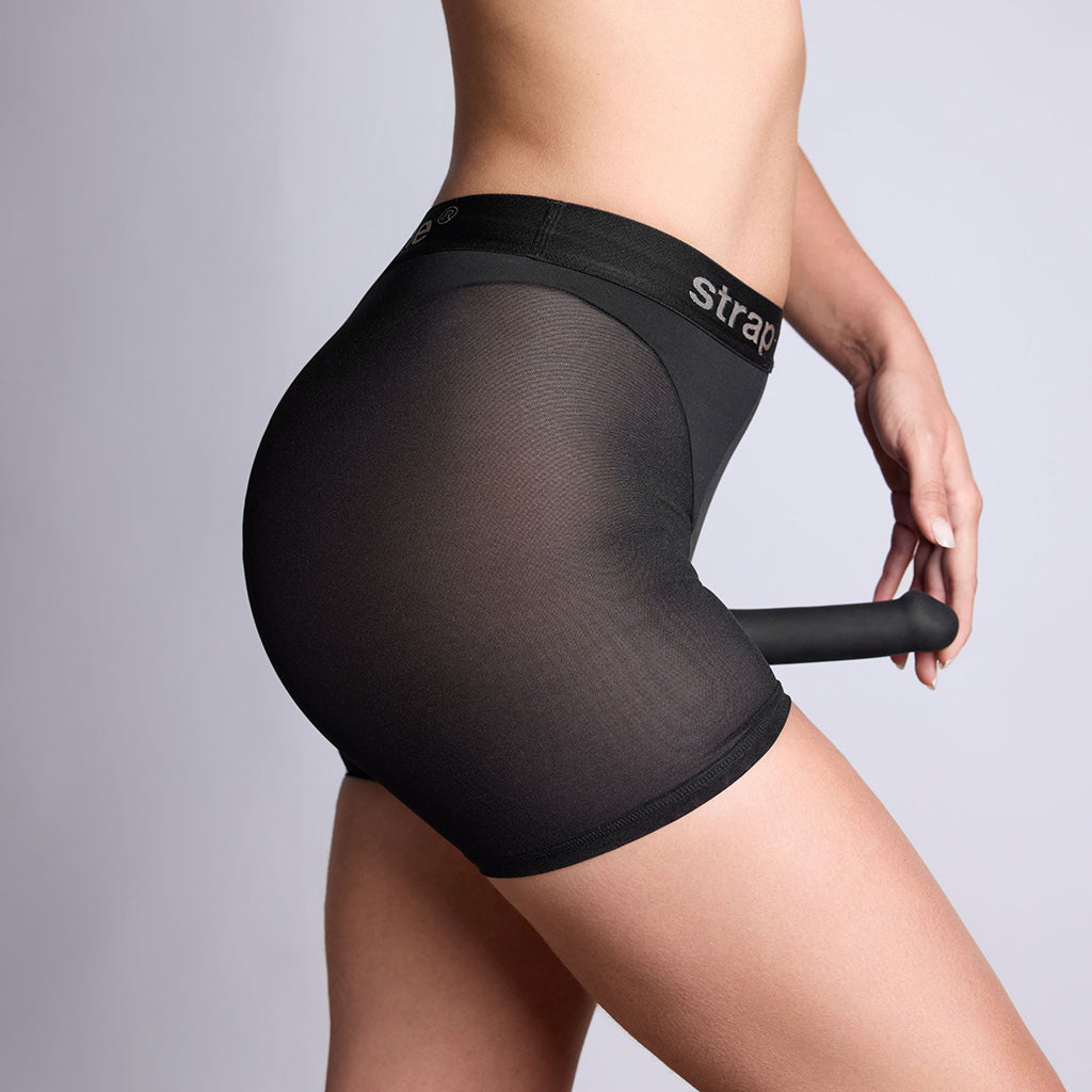 LOVELY PLANET - STRAP-ON-ME HARNESS LINGERIE HALO BLACK XL