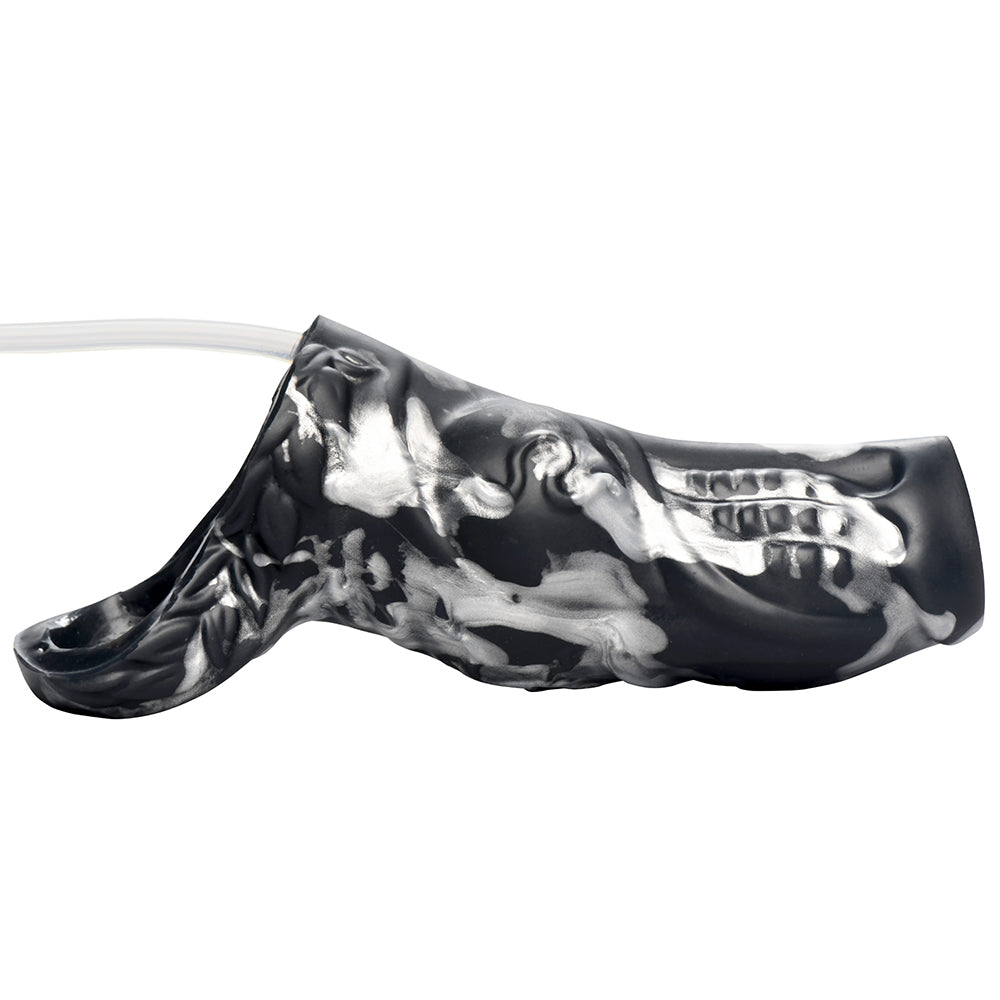 XR BRANDS - CREATURE COCKS NIGHT PROWLER SQUIRTING SILICONE PENIS ENHANCER SILVER