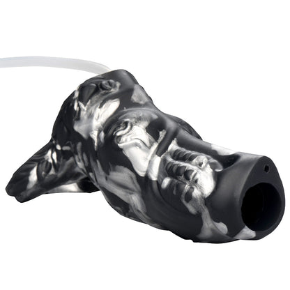 XR BRANDS - CREATURE COCKS NIGHT PROWLER SQUIRTING SILICONE PENIS ENHANCER SILVER