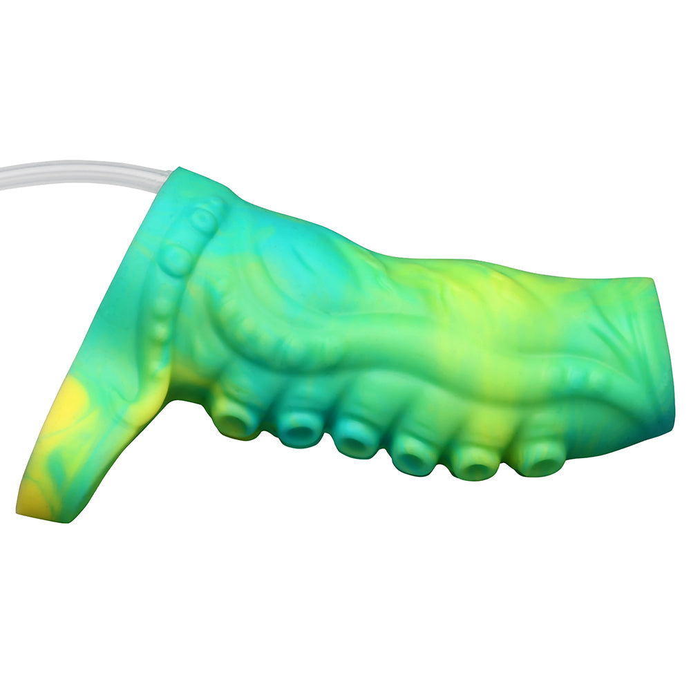 CREATURE COCKS SIPHON TENTACLE SQUIRTING SILICONE PENIS ENHANCER GREEN