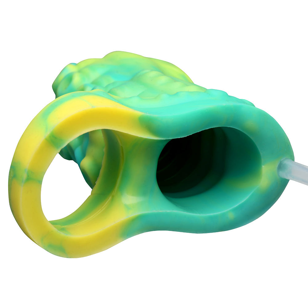 CREATURE COCKS SIPHON TENTACLE SQUIRTING SILICONE PENIS ENHANCER GREEN