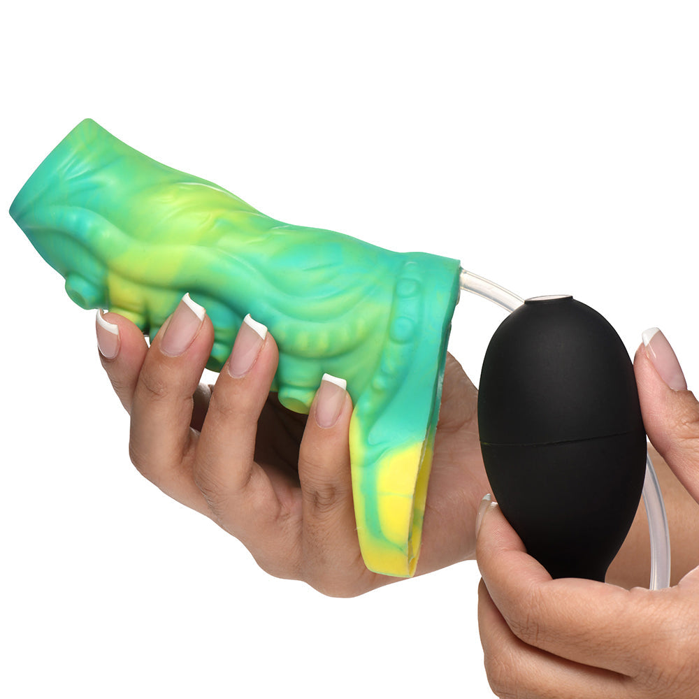 CREATURE COCKS SIPHON TENTACLE SQUIRTING SILICONE PENIS ENHANCER GREEN