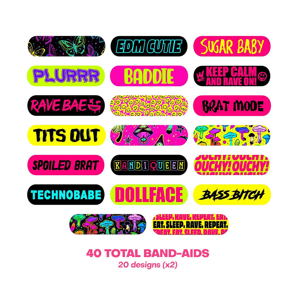 NEVA NUDE - OUCHIE STIX BY NEVA NUDE PLUR VIBES BANDAGES 40-PACK