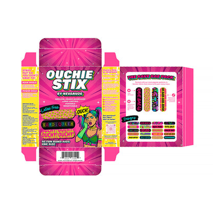 NEVA NUDE - OUCHIE STIX BY NEVA NUDE PLUR VIBES BANDAGES 40-PACK