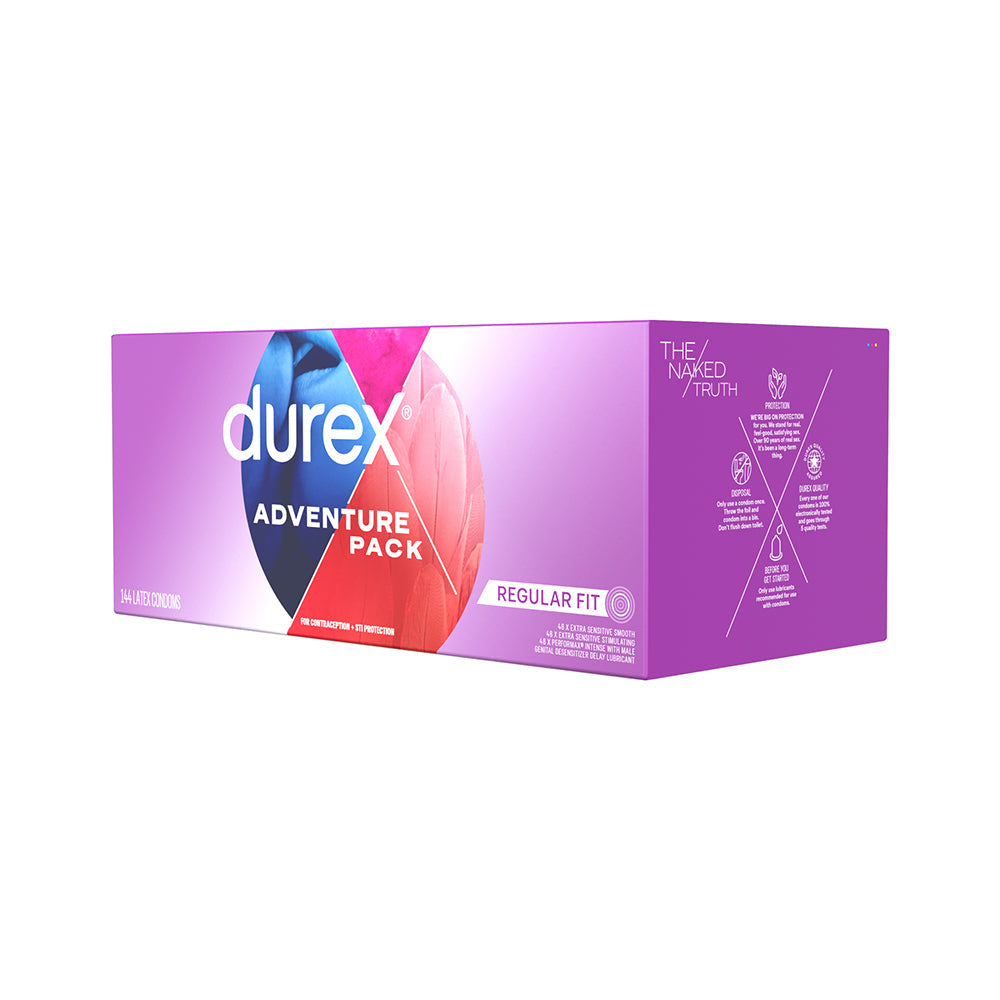 PARADISE MARKETING - DUREX ADVENTURE PACK DISPLAY 144PCS