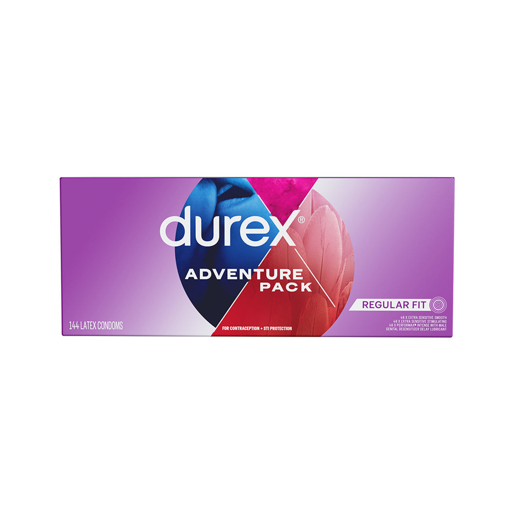 PARADISE MARKETING - DUREX ADVENTURE PACK DISPLAY 144PCS