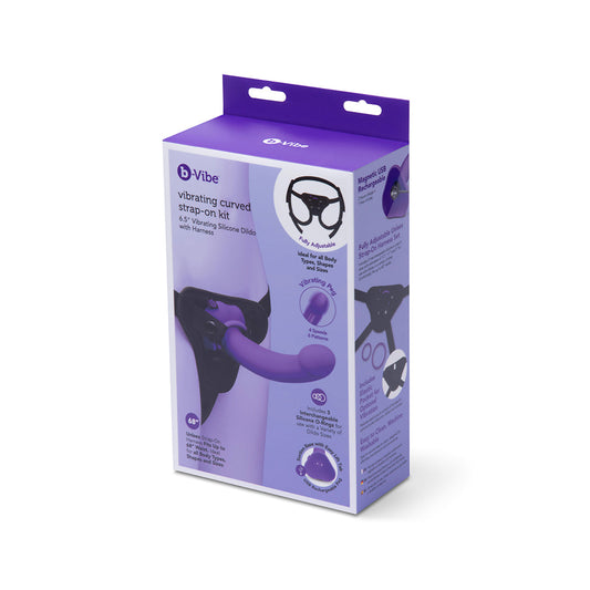 B-VIBE - VIBRATING CURVED STRAP-ON KIT