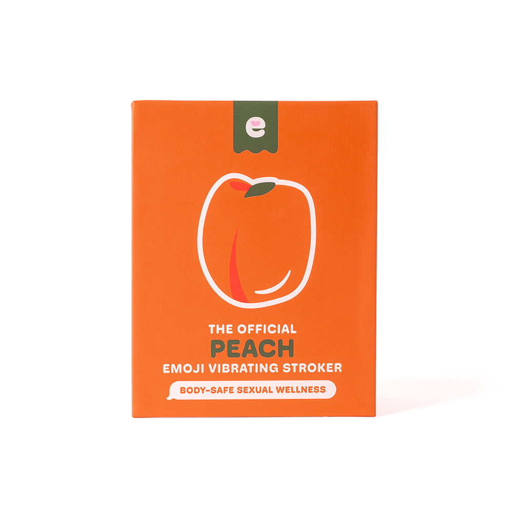 EMOJIBATOR - PEACH VIBRATING STROKER