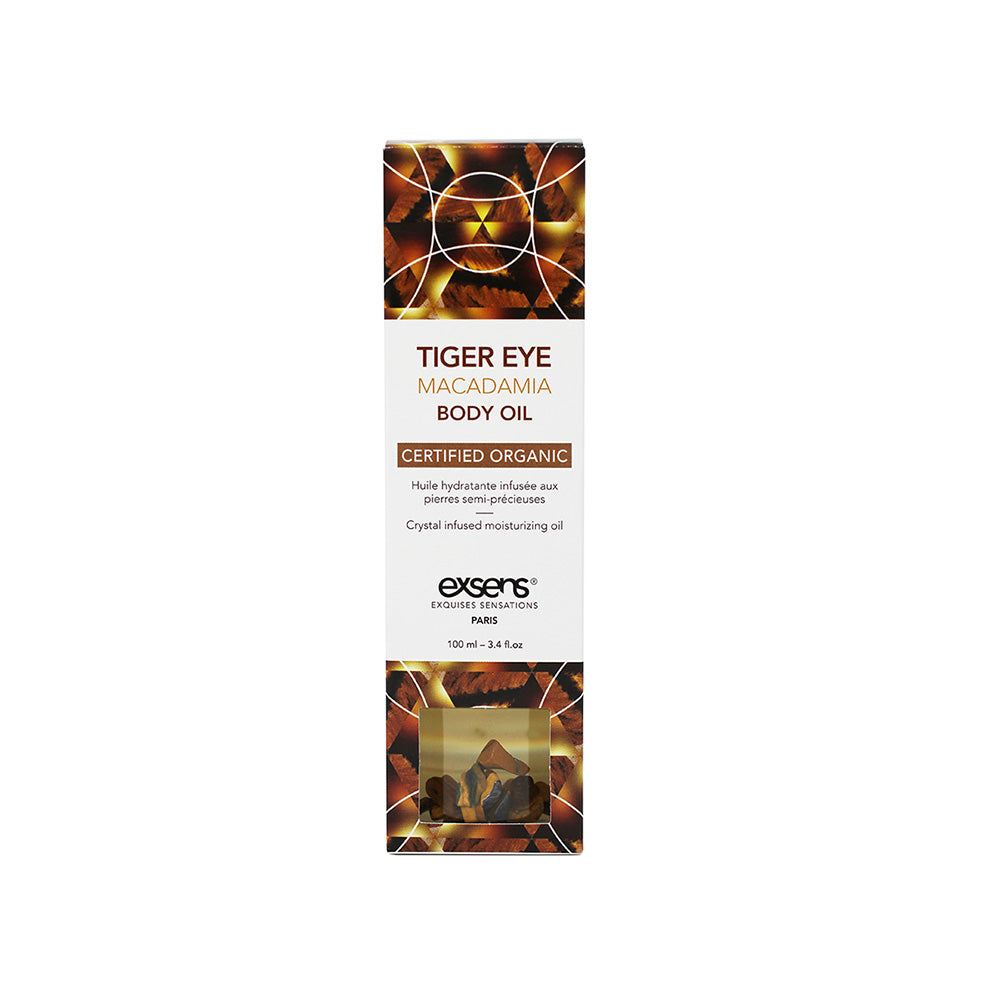EXSENS BODY OIL TIGER EYE MACADAMIA 3.4 OZ.