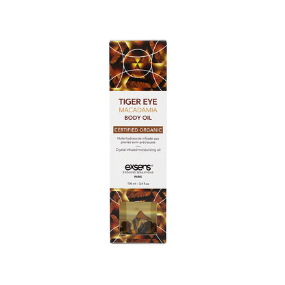 EXSENS BODY OIL TIGER EYE MACADAMIA 3.4 OZ.