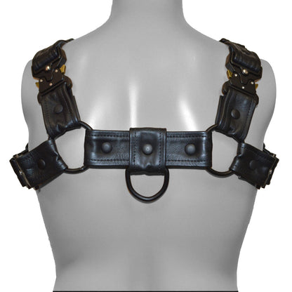 PROWLER RED - BULL HARNESS BLACK WITH METAL FITTINGS 2XL