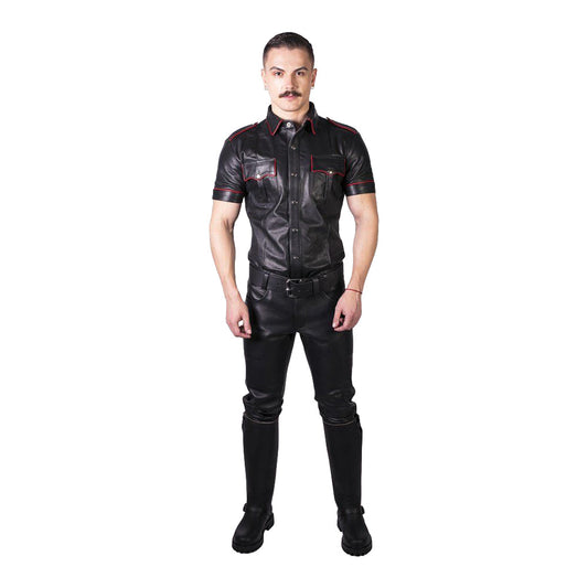 PROWLER RED LEATHER JEANS BLACK 32 IN.
