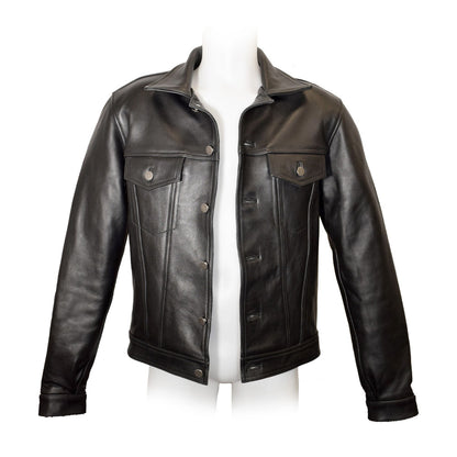 PROWLER RED - LEATHER TRUCKER JACKET