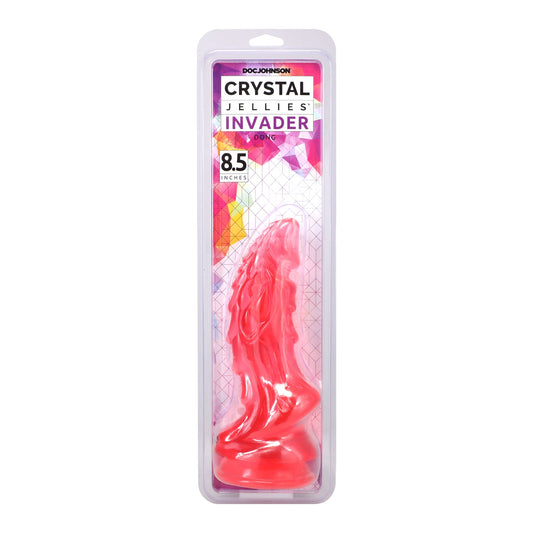 CRYSTAL JELLIES INVADER 8.5 IN. DILDO PINK