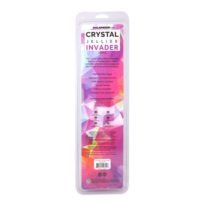 CRYSTAL JELLIES INVADER 8.5 IN. DILDO PURPLE