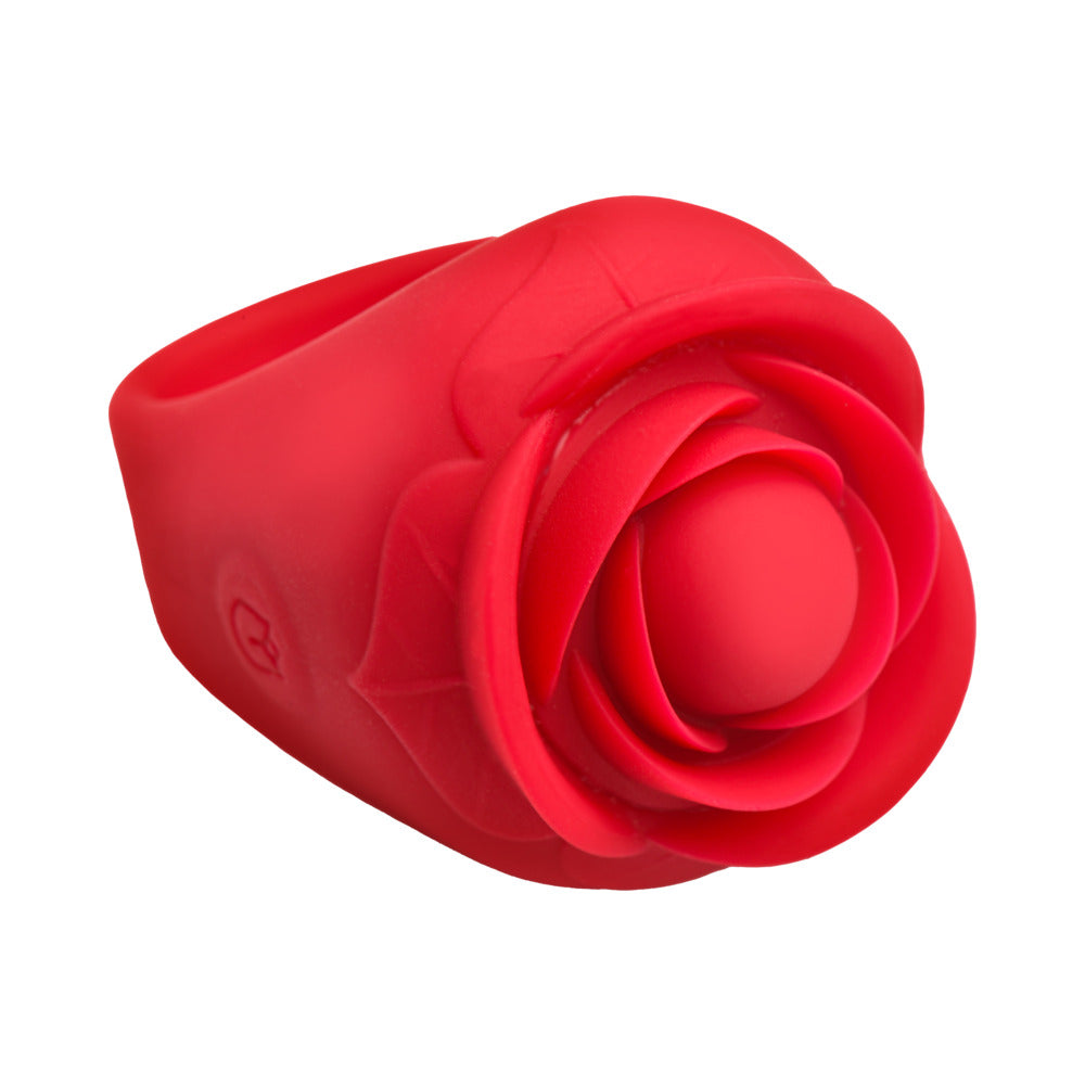 XR BRANDS - BLOOMGASM ROSE RING DISCREET FINGER VIBRATOR