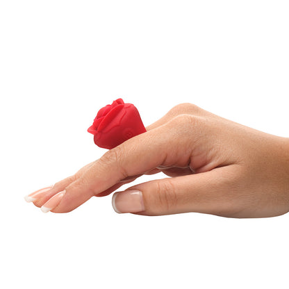 XR BRANDS - BLOOMGASM ROSE RING DISCREET FINGER VIBRATOR