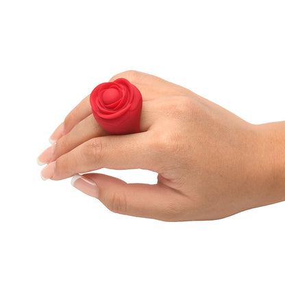 XR BRANDS - BLOOMGASM ROSE RING DISCREET FINGER VIBRATOR