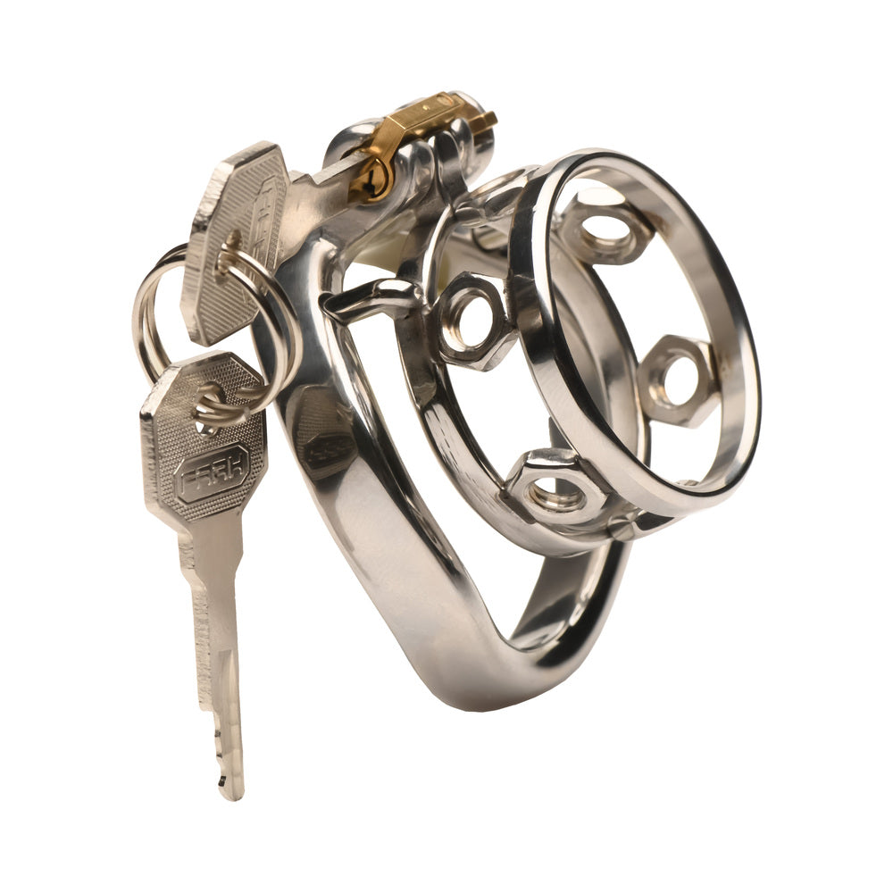 XR BRANDS - MASTER SERIES PUSSY BOY METAL CHASTITY CAGE