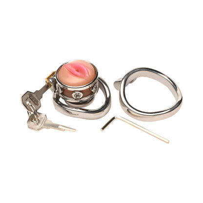 XR BRANDS - MASTER SERIES PUSSY BOY METAL CHASTITY CAGE