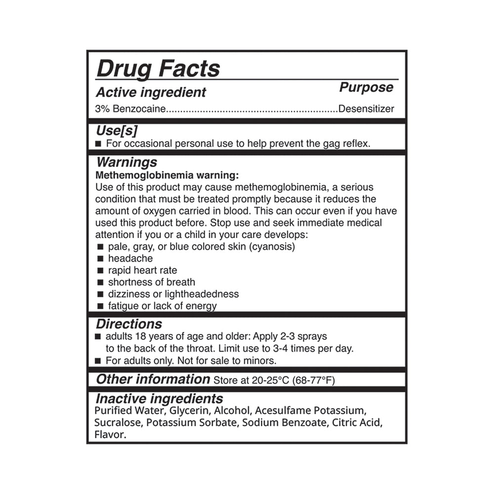 ADAM & EVE - DEEP THROAT DESENSITIZING SPRAY STRAWBERRY
