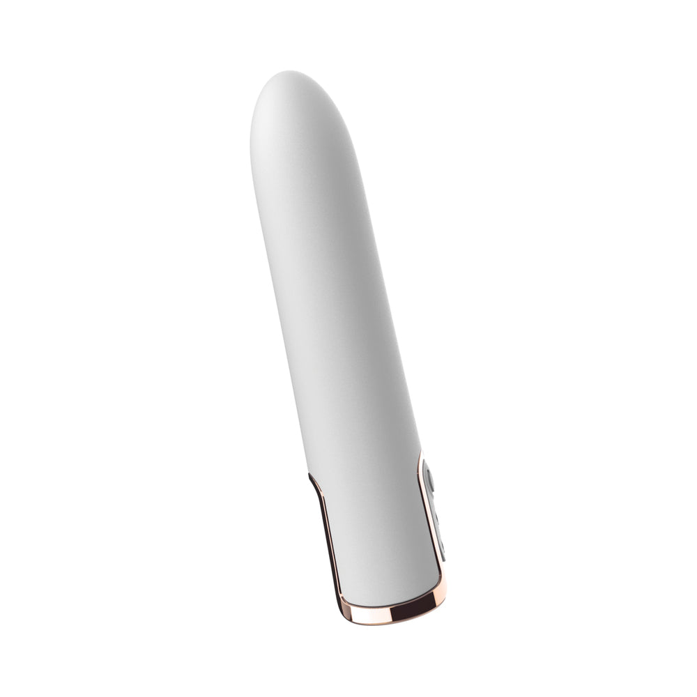 NASSTOYS - GOLD GLAM BULLET VIBE WHITE