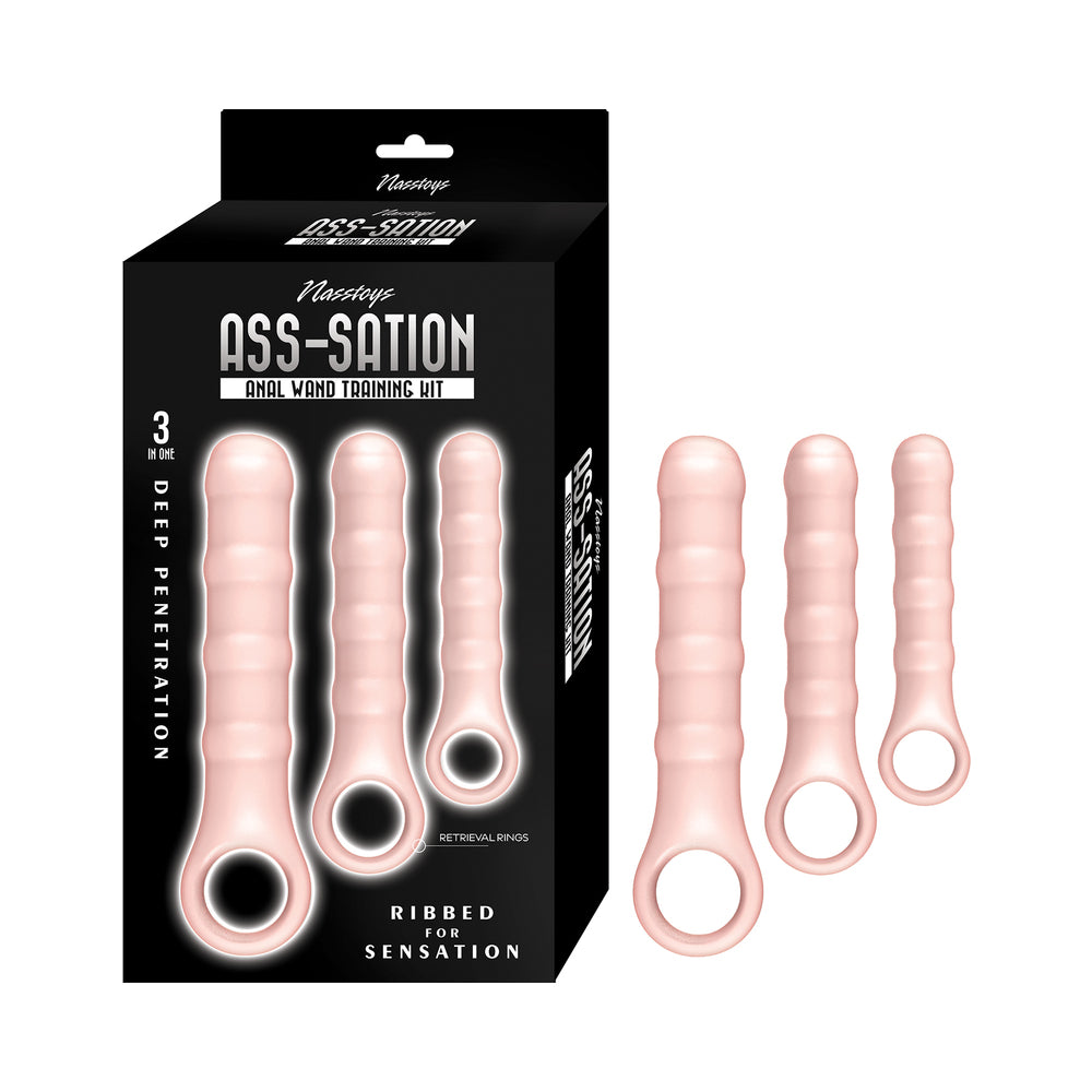 NASSTOYS - ASS-SATION ANAL WAND TRAINING KIT BEIGE