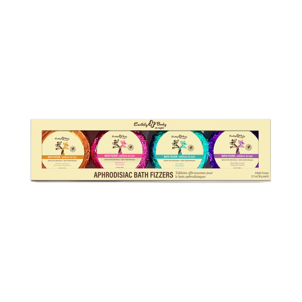 EARTHLY BODY - AT NIGHT BATH FIZZER APHRODISIAC COLLECTION SET