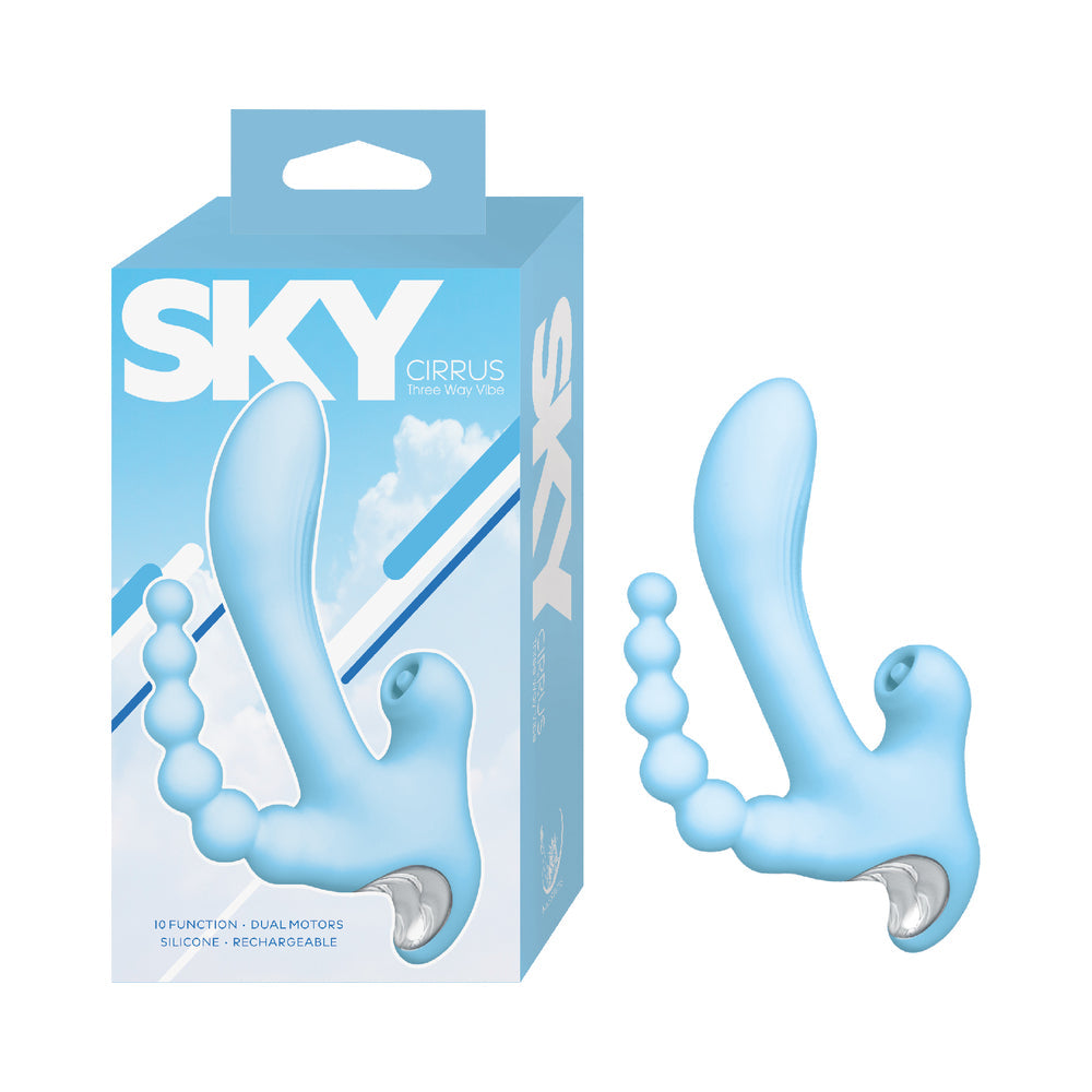 NASSTOYS - SKY CIRRUS THREE WAY VIBE BLUE
