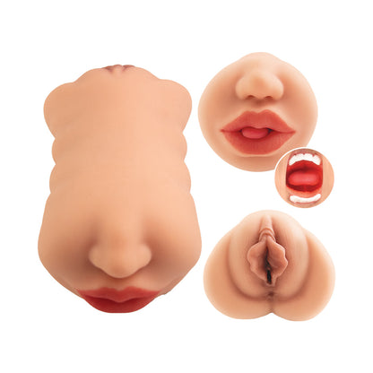 NASSTOYS - ALWAYS HORNY MASTURBATOR DOUBLE SIDED STROKER BEIGE