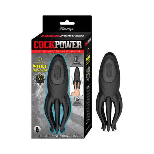 NASSTOYS - MASTURBADOR ELÉCTRICO PULPO COCKPOWER NEGRO