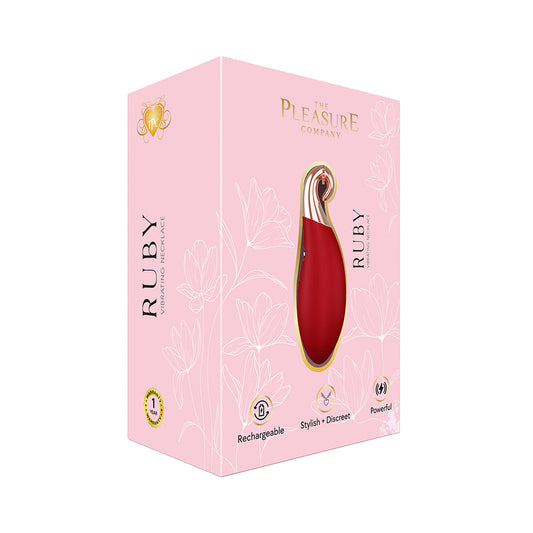 SAVAGE ME - THE PLEASURE COMPANY RUBY VIBRATING NECKLACE